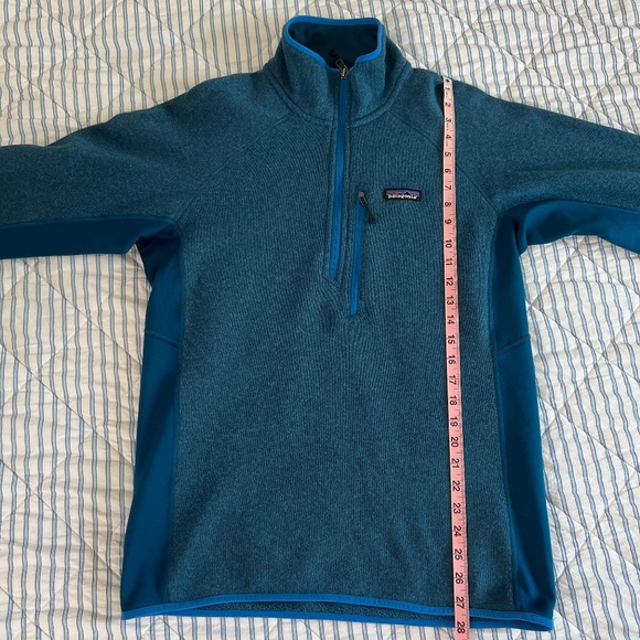 Men's Patagonia Men's Better Sweater® 1/4-Zip Fleece Teal Size Medium - Picture 14 of 16